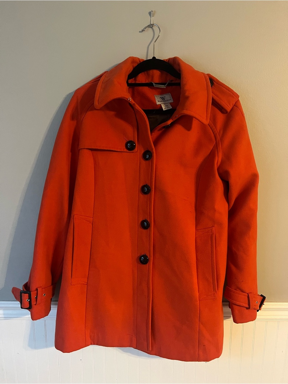 Worthington Orange Peacoat Jacket for Women